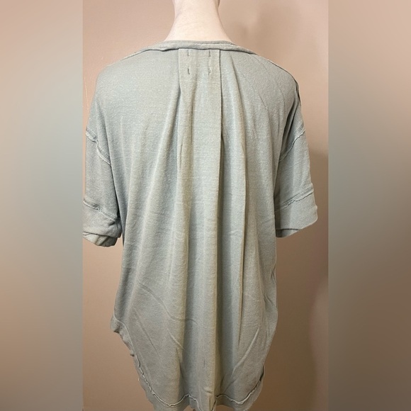 We The Free by Free People Heritage  Henley Ocean Mist – Size XS - Picture 5 of 10